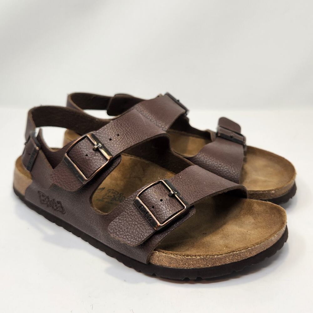 Birkis Birkenstock Le Mans Wide Double Strap Slingback Sandals Men Size 43 US 10